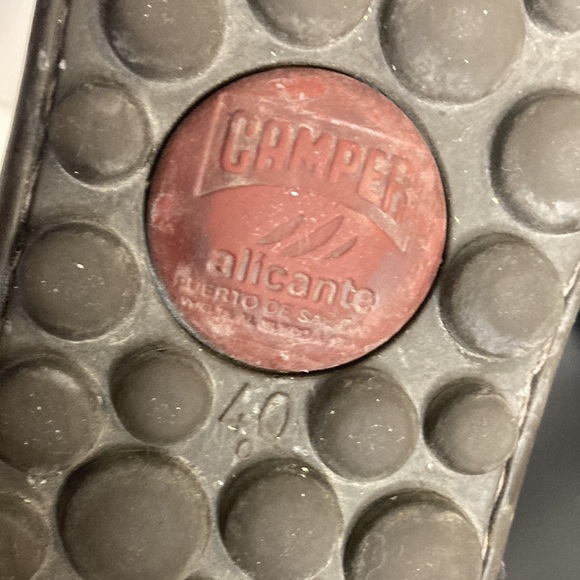 Camper Boots Mens 40 US 7 Brown Suede Zip Lace Up Ankle  Peu Alicante - Picture 13 of 14